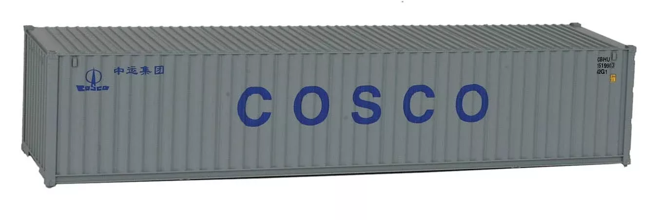 Walthers SceneMaster 8155 40' Corrugated Container - Assembled -- China Ocean Shipping Co. HO Scale