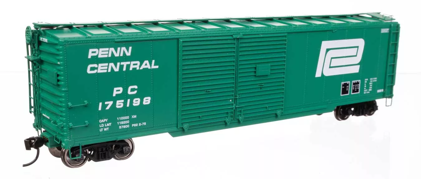 WalthersProto 101679 50' AAR Double-Door Boxcar - Ready to Run -- Penn Central #175198 HO Scale