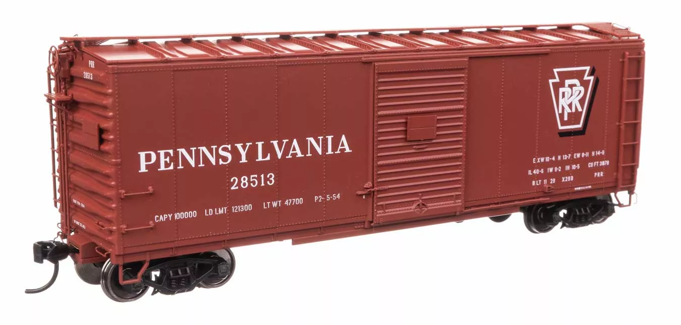 WalthersProto 102311 40' X29B Boxcar - Ready to Run -- Pennsylvania Railroad #28513 (Shadow Keystone Plain) HO Scale