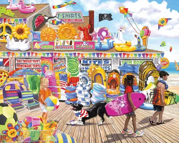 White Mountain Float Shop 500 Piece Puzzle