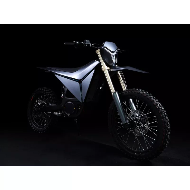 Y-Volt Surge V Electric Dirt Bike – 48HP, 68MPH, 4.3kWh White