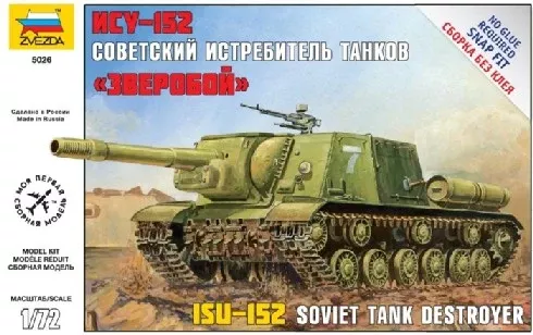 Zvezda 5026 1/72 Soviet ISU152 Tank Destroyer (Snap)