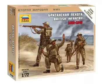 Zvezda 6166 1/72 British Infantry 1939-45 (5) (Snap)