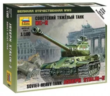 Zvezda 6201 1/100 Soviet Joseph Stalin 2 Heavy Tank (Snap)
