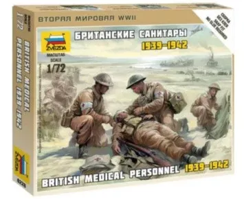 Zvezda 6228 1/72 British Medical Personnel 1939-1942 (4) (Snap)