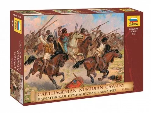 Zvezda 8031 1/72 Carthagenian Numidian Cavalry III-I BC (17 Mtd)