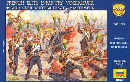 Zvezda 8042 1/72 French Elite Infantry Voltigeurs 1805-13 (40)