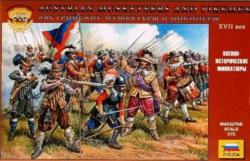 Zvezda 8061 1/72 Austrian Musketeers & Pikemen XVII Century (45)