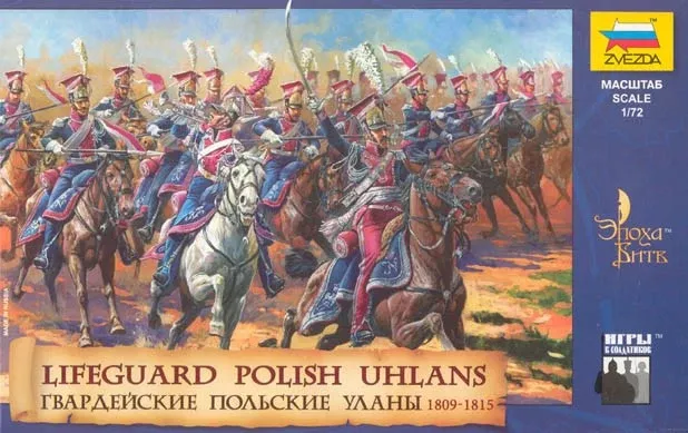 Zvezda 8075 1/72 Lifeguard Polish Uhlans Napoleonic War 1809-15 (18 Mtd) (D)
